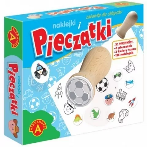 Pieczątki i naklejki. Zabawka dla chłopców - tantis.pl
