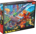 Puzzle 1000 Miasto Pixel TREFL - tantis.pl