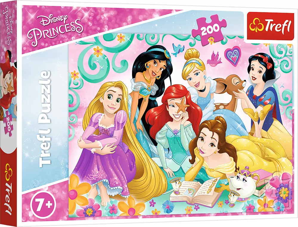 Puzzle 200. Radosny świat księżniczek. Disney Princess. 13268 - tantis.pl