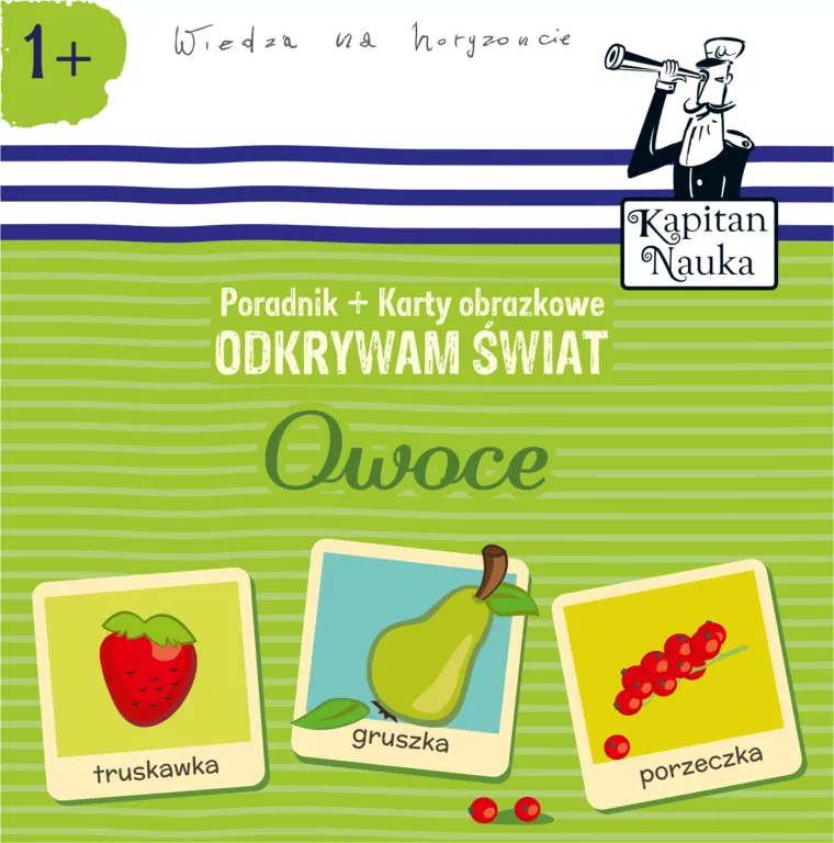 Odkrywam świat Owoce Książka + Karty obrazkowe. Kapitan Nauka - tantis.pl