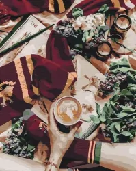 Malowanie po numerach. Magiczna kawa 40x50cm