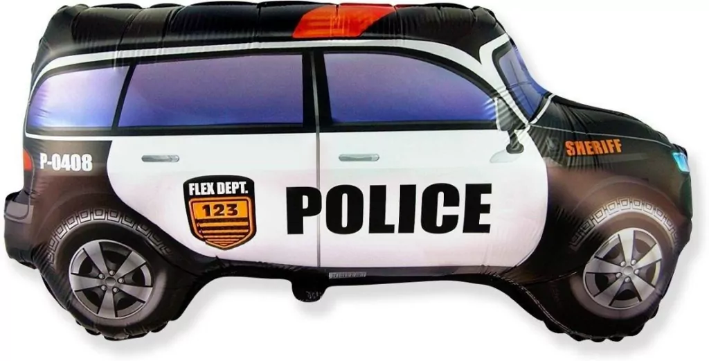 Balon foliowy 61cm Police Car - tantis.pl