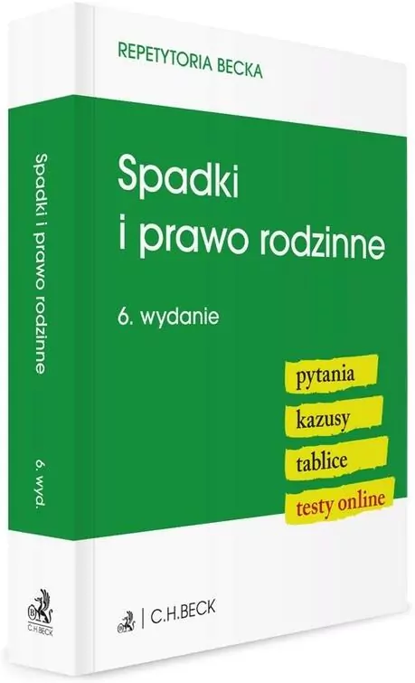 Spadki i prawo rodzinne. Pytania. Kazusy. Tablice - tantis.pl