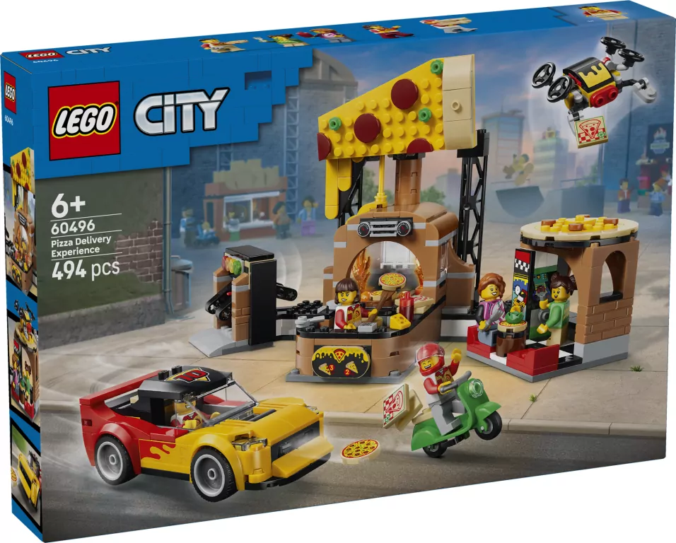 LEGO® Dostawa pizzy z pojazdami 60496 - tantis.pl