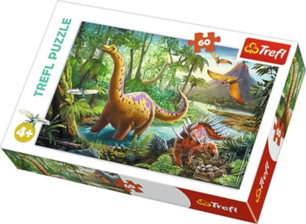 Puzzle 60. Wędrówka dinozaurów 17319 - tantis.pl