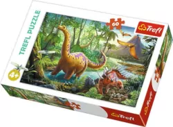 Puzzle 60. Wędrówka dinozaurów 17319