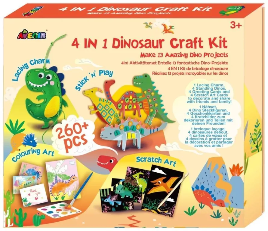 Zestaw do robienia dinozaurów 4w1 - tantis.pl