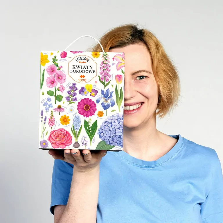 CzuCzu. Puzzlove. Kwiaty ogrodowe. 1000 el. - tantis.pl