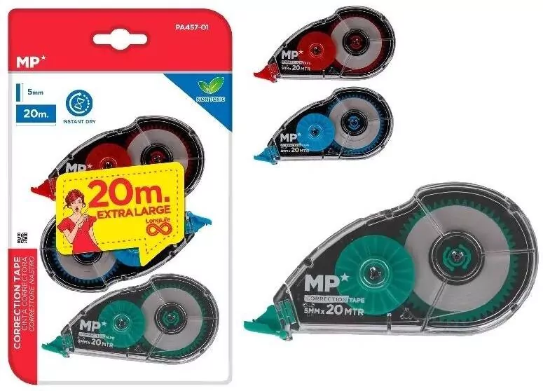 Korektor w taśmie 5mmx20m 3szt - tantis.pl