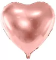 Balon foliowy Serce 45cm różowe złoto - tantis.pl