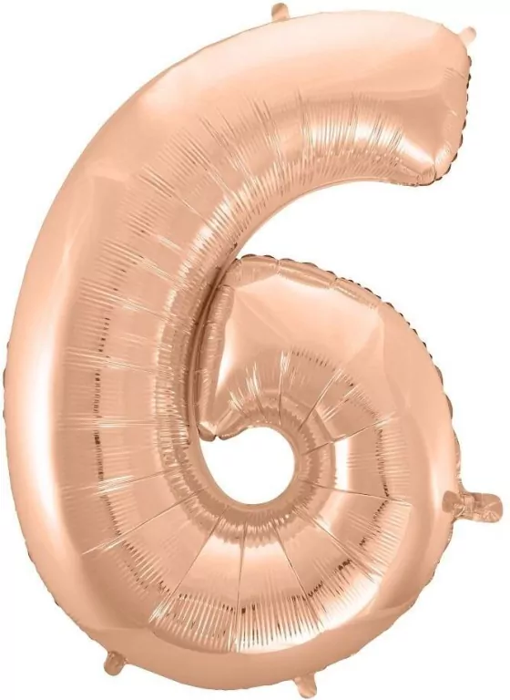 Balon foliowy B&C 6 różowo-złoty 92cm - tantis.pl