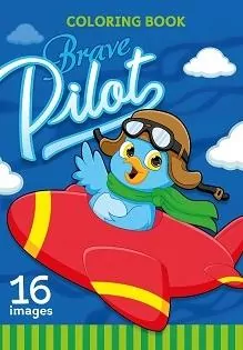 Kolorowanka A5 16 obrazków Dzielny pilot - tantis.pl