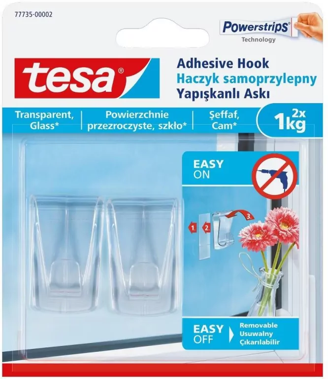 Haczyk dekoracyjny przezroczysty 1kg 2szt - tantis.pl