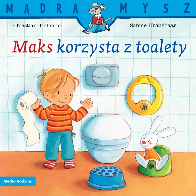 Maks korzysta z toalety. Mądra Mysz - tantis.pl