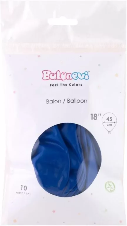 Balony lateksowe Pastel niebieskie 45cm - tantis.pl