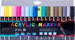 Markery akrylowe. 18 kolorów