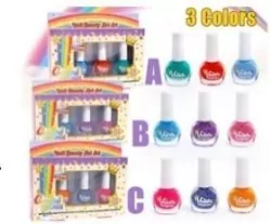 Zestaw do lakierowania paznokci 3 kolory 18x2x14cm