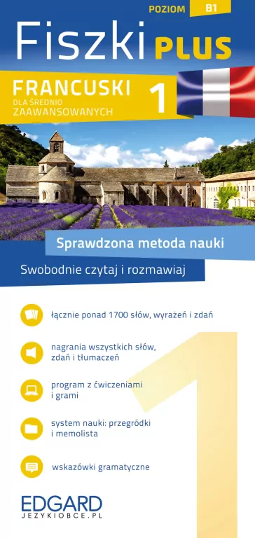 Francuski Fiszki Plus dla śred. zaaw. 1 - tantis.pl