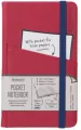 Notatnik A6. Bookaroo. Journal Pocket. Bordowy - tantis.pl