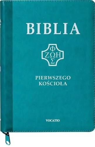Biblia pierwszego Kościoła z paginat. suwak turkus - tantis.pl