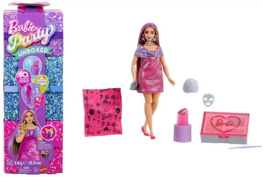 Barbie Party Unboxed Glam Party Stylowe - tantis.pl