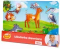 Układanka drewniana z uchwytami. Las - tantis.pl
