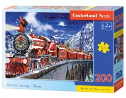 Castorland. Puzzle 200 Santa's Coming to Town