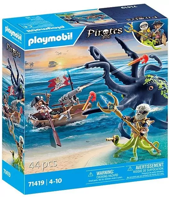 Walka z gigantyczną ośmiornicą. Pirates 71419 - tantis.pl