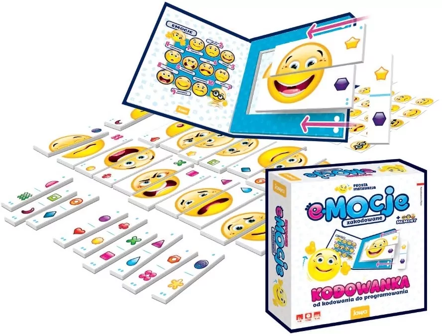 Emotki. Kodowanka - tantis.pl