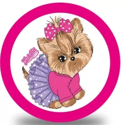 Piłka PVC Natalia 230mm - Piesek