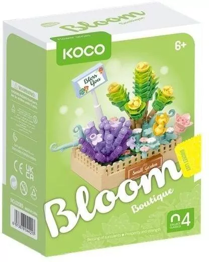 Klocki sukulenty doniczka 232el - tantis.pl