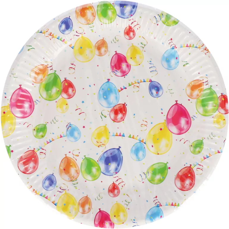 TALERZ PAP 227 BALONY PM OP8SZT FOL - tantis.pl