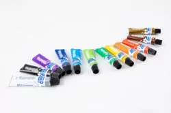 Farby Colorino Kids tempera w tubach 12 kolorów 12 ml Avengers