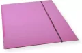 Teczka A4 z gumką lakier fioletowa 300gsm - tantis.pl