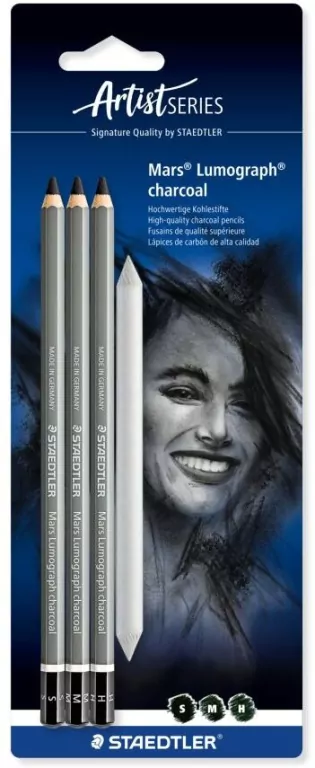 Staedtler. Węgiel w ołówku Mars Lumograph S+M+H - tantis.pl