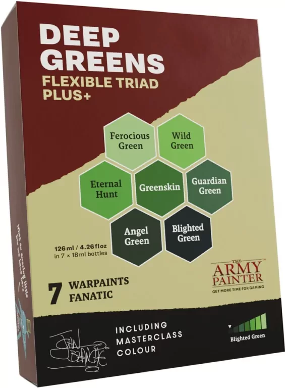 The Army Painter: Flexible Triad PLUS+ - Deep Greens - tantis.pl