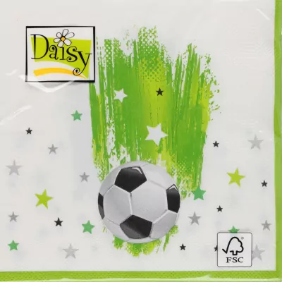 SERWETKA PAP 3W 330X330 PILKA DAISY PM OP