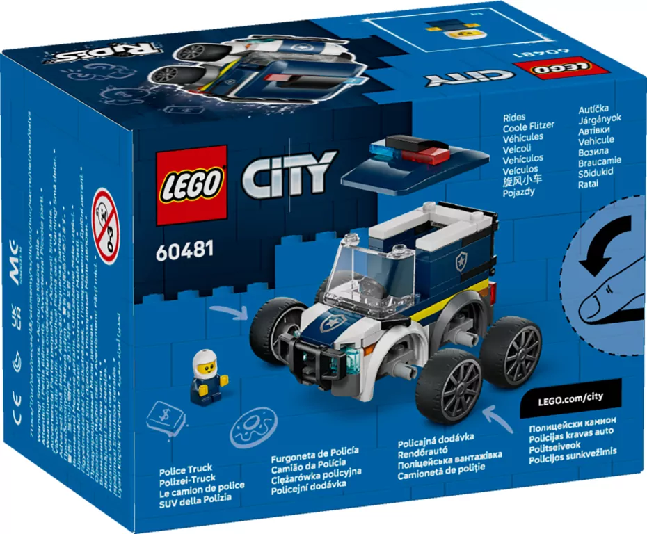 LEGO® City. Ciężarówka policyjna 60481 - tantis.pl