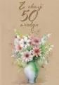 Kartka okolicznościowa Urodziny 50 - tantis.pl