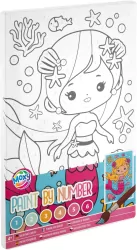 Malowanie po numerach + farbki Syrenka