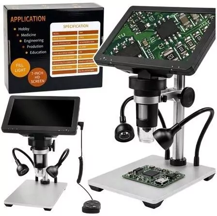 Mikroskop cyfrowy pilot przewodowy 1200X LCD HD - tantis.pl