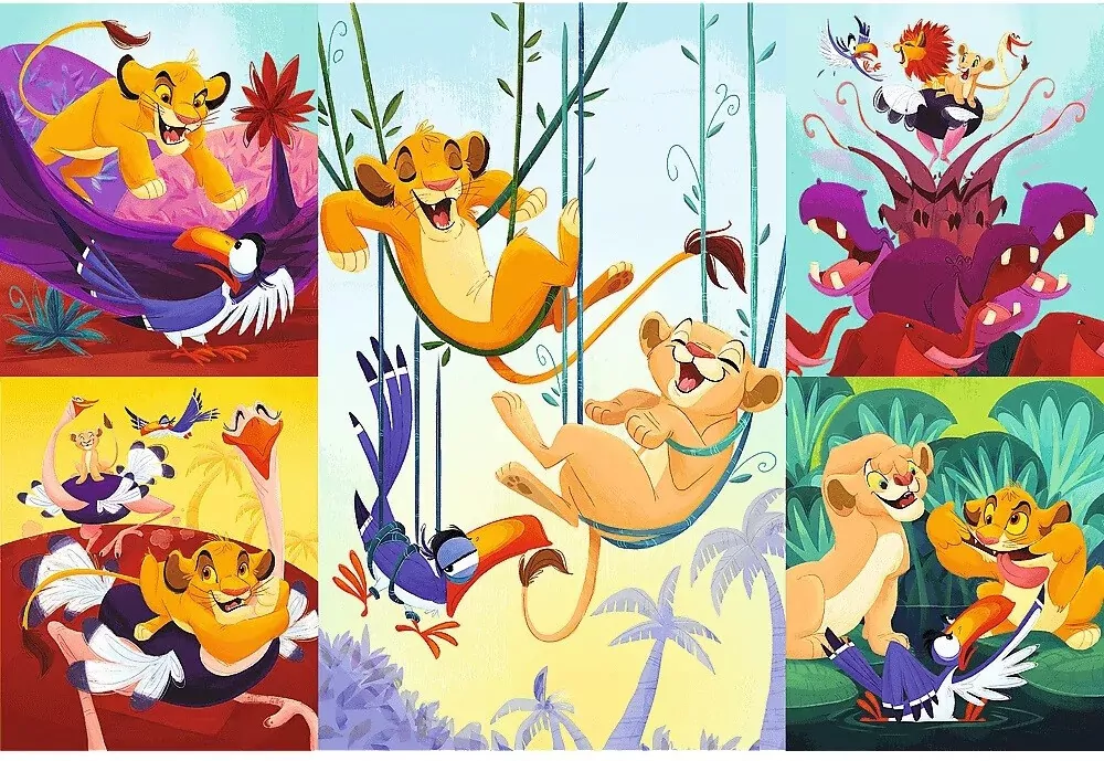 Trefl. Puzzle 100. Dzielny Król Lew - tantis.pl