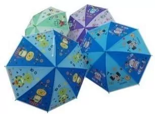 Parasol dziecięcy z gwizdkiem Roboty mix