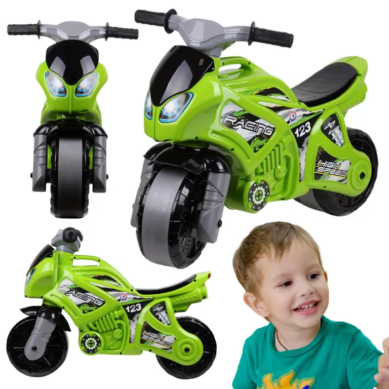 Motocykl zielony - tantis.pl