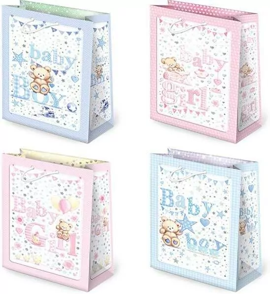 Torebki ozdobne t2l set 68 baby girl baby boy 10 sztuk - tantis.pl