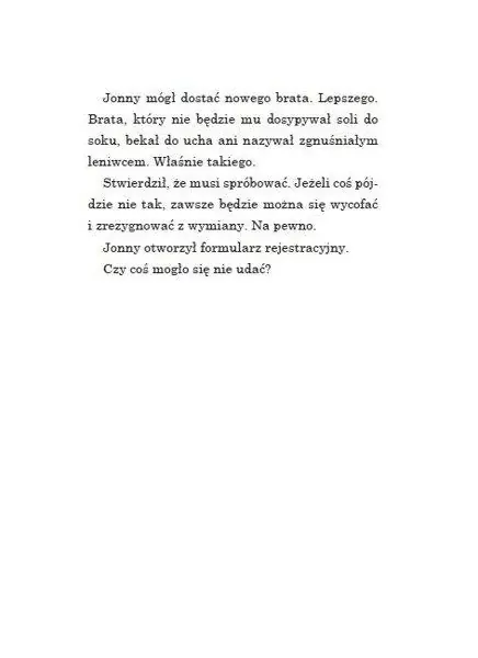 Zamieniłem brata przez internet - tantis.pl