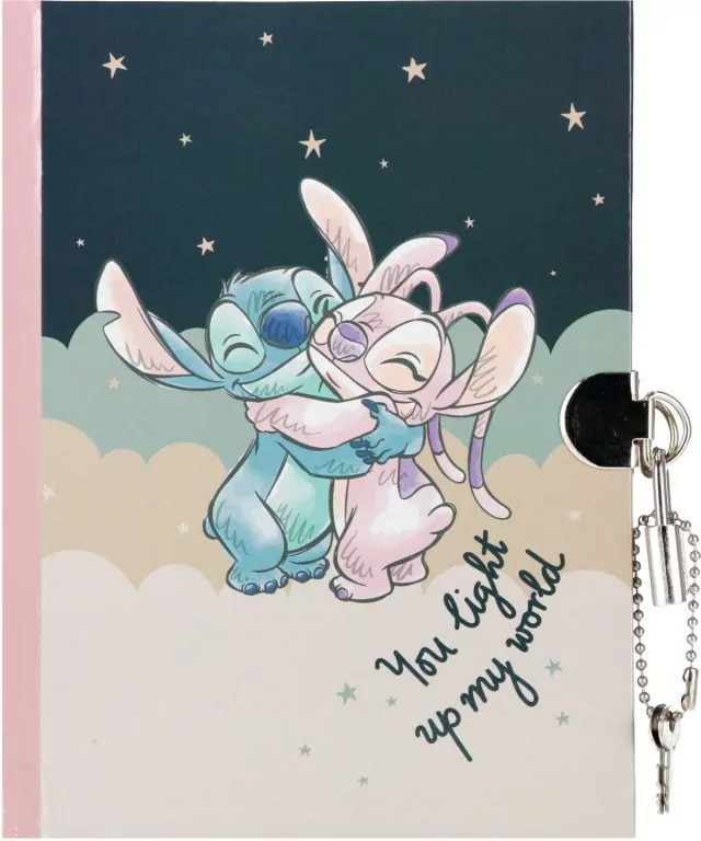 Pamiętnik z kłódką. Stitch. Mix 1 szt - tantis.pl