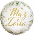 Balon foliowy Mąż i Żona 45cm - tantis.pl