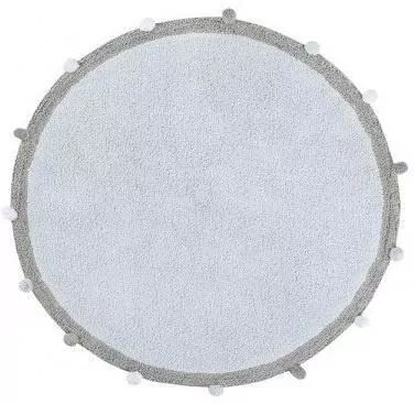 Dywan bawełniany Bubbly Soft Blue 120cm - tantis.pl