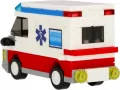 Klocki konstrukcyjne City 102 elementy. Ambulans - tantis.pl